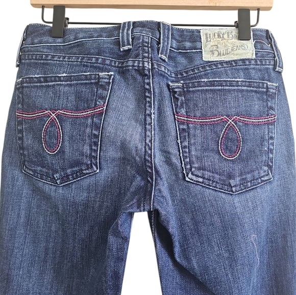 LUCKY BRAND LOLA BOOT DISTRESSED JEANS - Picture 5 of 11